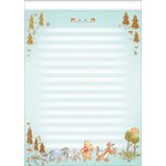 Papel de Carta Tilibra Ursinho Pooh Caderno Colado - 50 Folhas