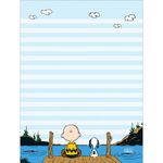 Papel de Carta Tilibra Snoopy Folhas Decoradas Vintage - 50 Folhas