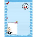 Papel de Carta Tilibra Snoopy Folhas Decoradas Vintage - 50 Folhas