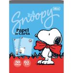 Papel de Carta Tilibra Snoopy Folhas Decoradas Vintage - 50 Folhas