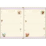 Caderno Tilibra Brochura Colegial Loveland Capa Dura Folhas Decoradas Vintage - 80 Folhas