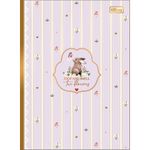 Caderno Tilibra Brochura Colegial Loveland Capa Dura Folhas Decoradas Vintage - 80 Folhas