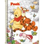 Caderno Universitário Ursinho Pooh Core Tilibra Capa Dura Fofo - 1 ou 10 Matérias