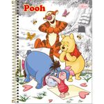 Caderno Universitário Ursinho Pooh Core Tilibra Capa Dura Fofo - 1 ou 10 Matérias