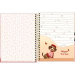 Caderno Colegial Brownie Tilibra Capa Dura Fofo Cachorrinho Salsicha - 1 ou 10 Matérias