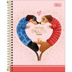 Caderno Colegial Brownie Tilibra Capa Dura Fofo Cachorrinho Salsicha - 1 ou 10 Matérias