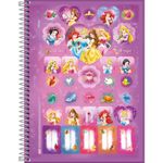 Caderno Universitário Princesas Disney Fit Tilibra Capa Dura Fofo - 1 ou 10 Matérias