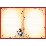 Caderno Tilibra Brochura Colegial Branca de Neve Capa Dura Folhas Decoradas Vintage - 160 ou 80 Folhas