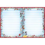 Caderno Tilibra Brochura Colegial Branca de Neve Capa Dura Folhas Decoradas Vintage - 160 ou 80 Folhas