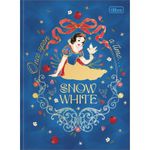 Caderno Tilibra Brochura Colegial Branca de Neve Capa Dura Folhas Decoradas Vintage - 160 ou 80 Folhas