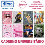 Caderno Universitário Tilibra Zoom + Espiral Capa Dura - 10 ou 1 Matéria