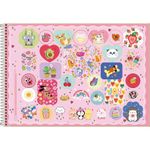Caderno de Cartografia e Desenho Tilibra Hug Me Cachorrinho Fofo Espiral Capa Dura 80 Folhas
