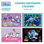 Caderno de Cartografia e Desenho Tilibra Show Espiral Capa Dura 80 Folhas
