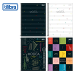 Caderno de Música Tilibra Universitário Espiral Capa Dura 80 Folhas
