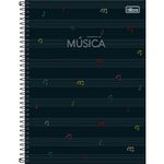 Caderno de Música Tilibra Universitário Espiral Capa Dura 80 Folhas