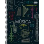 Caderno de Música Tilibra Universitário Espiral Capa Dura 80 Folhas
