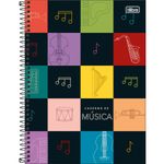 Caderno de Música Tilibra Universitário Espiral Capa Dura 80 Folhas