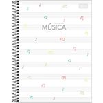 Caderno de Música Tilibra Universitário Espiral Capa Dura 80 Folhas