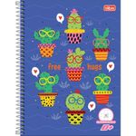 Caderno Quadriculado Tilibra D+ Capa Dura Espiral 0.7cm ou 1cm - 96 Folhas