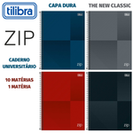 Caderno Universitário Capa Dura Tilibra Zip - 10 Matérias