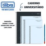 Caderno Universitário Capa Dura Tilibra Zip - 10 Matérias