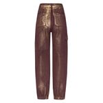 CALÇA PARACHUTE FOIL DOURADO - MILLENNIUM