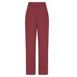 CALÇA RETA CREPE BURGUNDY - KAIRÓS