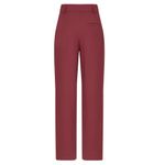 CALÇA RETA CREPE BURGUNDY - KAIRÓS