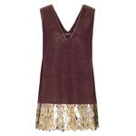 VESTIDO CURTO FOIL DOURADO PAETÊ - MILLENNIUM