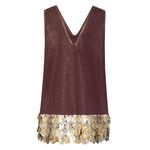 VESTIDO CURTO FOIL DOURADO PAETÊ - MILLENNIUM