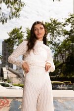 BLUSA TULE BORDADO OFF WHITE - PULSE
