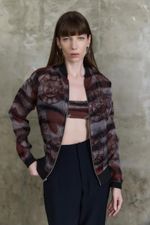 JAQUETA BOMBER DOUBLE ORGANZA DE SEDA - ALICE