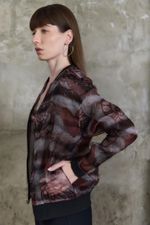 JAQUETA BOMBER DOUBLE ORGANZA DE SEDA - ALICE