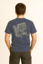 CAMISETA PREMIUM UNISSEX MOTOR TDI AZUL MARINHO