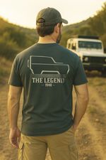 CAMISETA PREMIUM UNISSEX THE LEGEND 1948 VERDE ESMERALDA