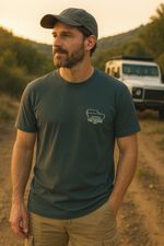 CAMISETA PREMIUM UNISSEX THE LEGEND 1948 VERDE ESMERALDA