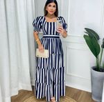 Vestido Tricoline 100% Algodão com Manga