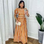Vestido Tricoline 100% Algodão com Manga