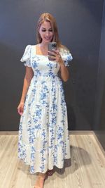 Vestido Tricoline 100% Algodão com Manga