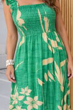 Vestido Longo Estampado Viscose - Lastex no Busto