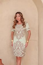 Vestido Curto - Bordado