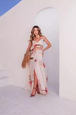 Conjunto Top & Saia Longa