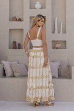 Conjunto Longo Viscose - Bordada