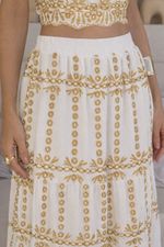 Conjunto Longo Viscose - Bordada