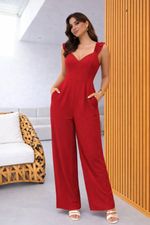 Macacão Pantalona Viscose - Lastex nas Costas