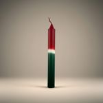 Vela Hygge - Vermelho e Verde