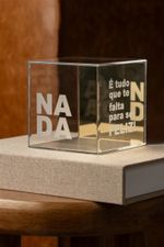 Acrílico Cubo Nada - Silver