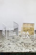 Acrílico Cubo Nada - Silver