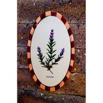 Azulejo Oval - Alecrim - Greghi Design 13x23x1cm