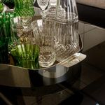 Bandeja Galeria Inox com Fundo em Madeira - St. James